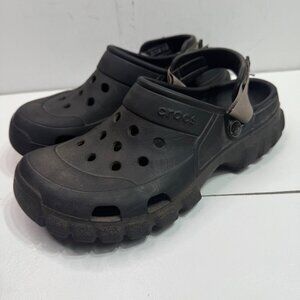 Crocs Black Unisex Size W11/M9 Outdoor Offroad Clogs Adjustable Ankle Straps